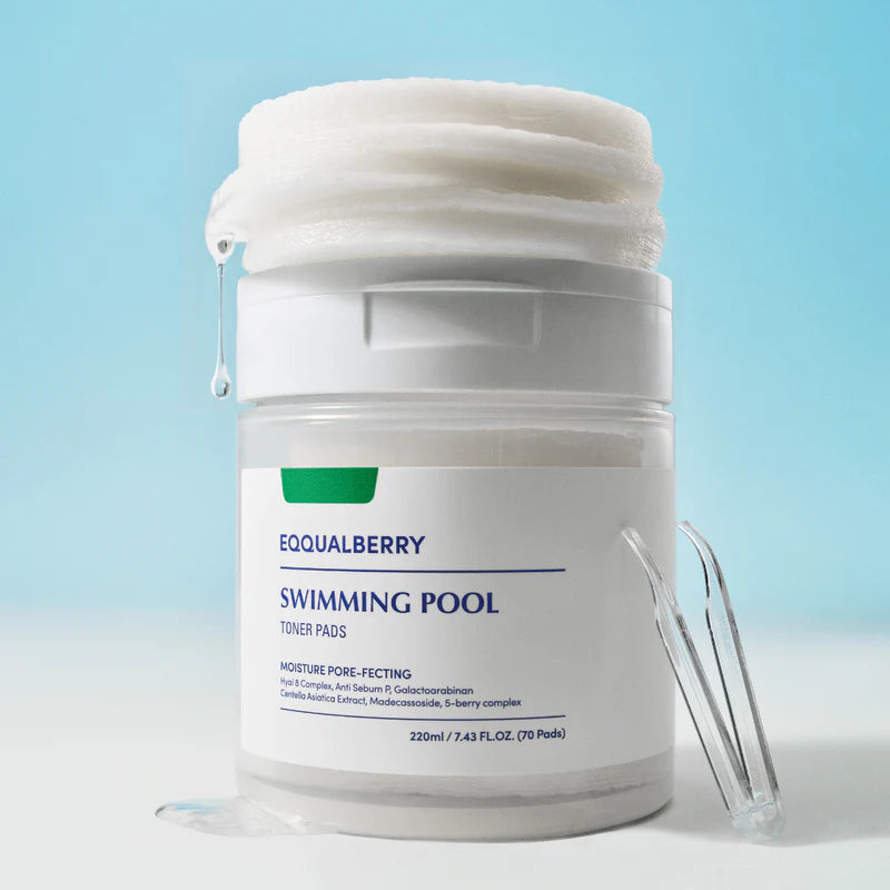 EQQUALBERRY - Swimming Pool Toner Pads - (70 pads) 220ml