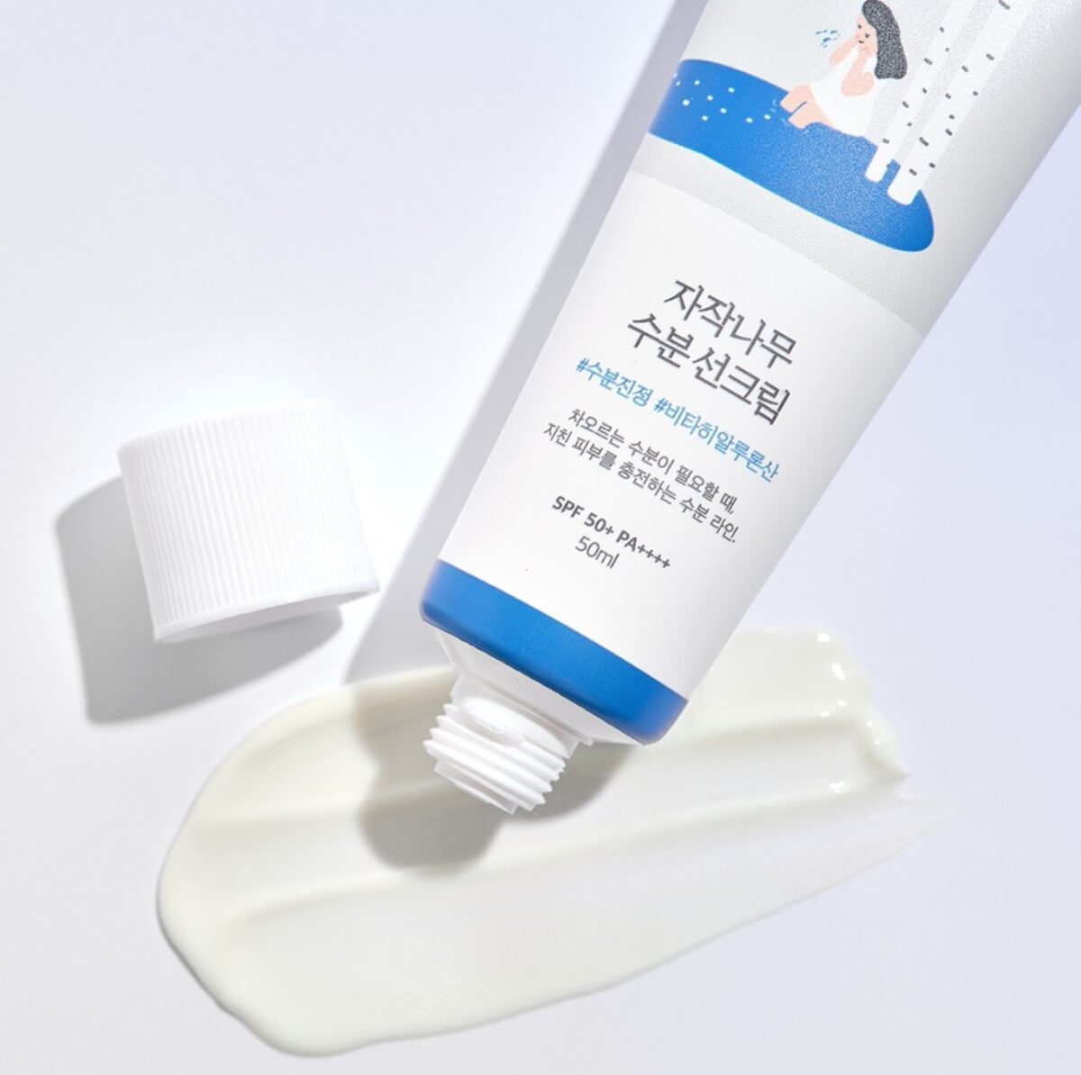 ROUND LAB - Birch Juice Moisturizing Sun Cream Spf50+ Pa++++ - Moisturizing Spf Cream - 50 ml